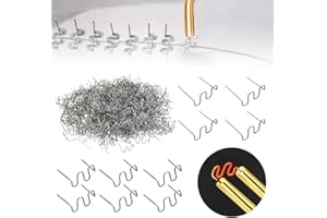 wynott 1200pcs Hot Staples Wave Welding Rods Plastic Welding Staples Welding Nails Welder Wave Staples Pre Cut Welding Staples Welding Kit for Car Auto Bumper Repair Welding Repair Machine,0.6 & 0.8mm