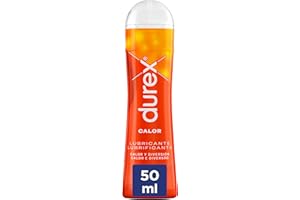 Durex Lubricante Calor y Diversión, óptimo para masturbación, 50 ml