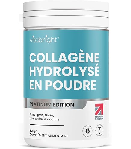 Pack De 3 Boîtes Collagène Lift Drink Vita World - Poudre 1200g Au Total - Saveur Groseille - Complément Nutritionnel