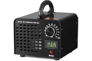 VEVOR Ozongenerator luftrenare 24000 mg/h O3-generator för att eliminera industriell kommersiell lukt 100 W stor kapacitet ti