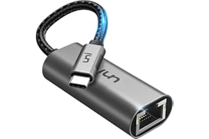 uni Adapter USB C do Ethernet, RJ45 do USB C Thunderbolt 3/Type-C Gigabit Ethernet LAN Adapter sieciowy, kompatybilny z MacBook Pro, MacBook Air, iPad Pro, Dell XPS i więcej