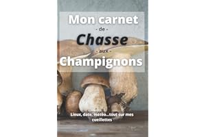Mon carnet de chasse aux champignons: Le cahier pour noter tous les détails des cueillettes, les dates, la météo, les lieux et pleins d'autres choses ! 100 pages, format 15x22