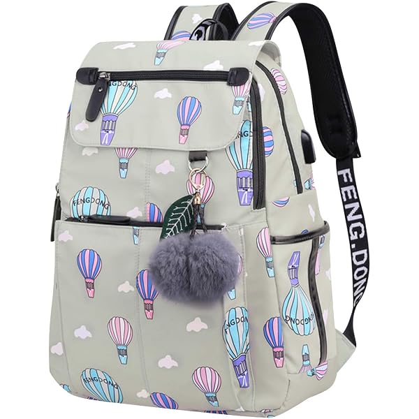 Sac à Dos Femme En Cuir Véritable FANDARE - Cartable étanche, Multiple Poches - Pour Travail, Université, Voyage, Shopping