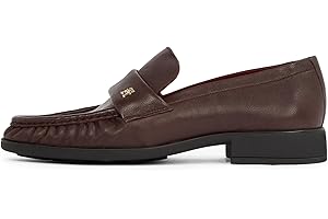 Tommy Hilfiger Donna Mocassino Soft Nappa Pleated Toe Tacco Piccolo