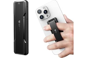 DEXNOR Dexno Soporte de Agarre del Teléfono Móvil, Anillo Soporte Movil Correa de Dedo de TPU para el Dedo para mayoría de los teléfonos Inteligentes y Carcasas - Negro