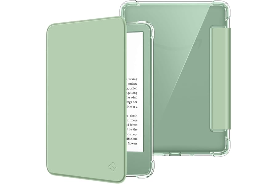 Fintie Funda para Kindle de 6" (11ª Generación) 2024/2022 | Funda Transparente de Suave TPU con función de Auto-Reposo/A