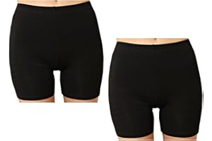 Liang Rou des Femmes Spandex Leggings Courts 2-Pack