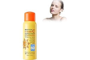 NURVIDIS Spray De Protección Solar Con Vitamina C, Loción De Protección Solar En Aerosol SPF 60+, Spray Protector Solar Hidratante, Antisudor, Hidratante, Refrescante Y No Graso 150ml