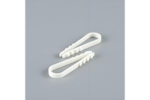 EHOMIIII Terminal de tacos de cable redondo, paquete de 100 unidades, tipo U, material de plástico blando, compacto para cables eléctricos, Ethernet, cable de red, 3 mm x 13 mm