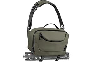 TAAOKA Torba na aparat, podróżna wodoodporna obudowa na aparat z uchwytem na statyw, lekka lustrzanka cyfrowa, lustrzanka, małe torby na aparat, crossbody, dla fotografów (ciemnozielona)