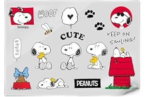 Head Case Designs Officially Licensed Peanuts Snoopy Icons And Characters Stickers & Skin Decals Compatible for Laptop Smartphone Gaming Notebook Luggage Bag Tumbler Scrapbook Locker