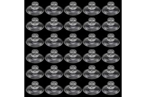 YPLonon Saugnäpfe mit Schlitz 30 Stück Saugnapf Ø 40mm Transparent Klare Saugnäpf für Lichterketten und Dekoration für Weihnachten Ostern Silvester Starke Saugleistung