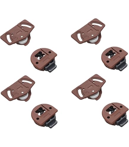 4 Stuks Schuifdeurrollen Vervangen, 40 Mm/1,57 Inch Schuifdeur Zwenkwielen Deur Cam Katrol Schuifdeur Wielen Kastdeur Roller Schuifdeurbeslag Voor Schuifdeuren Schuurdeur
