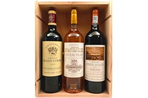 Coffret Bordeaux Vieux Millésimes - 1 Saint-Emilion Grand Cru 2007 + 1 Grand Cru Classé de Sauternes 2009 + 1 Cru Bourgeois de Margaux 2011 !