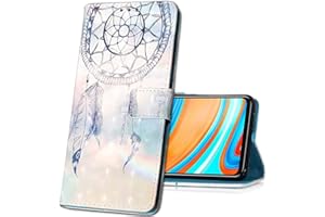 IMIRST Funda para Xiaomi Redmi Note 10 Pro, 3D Moda Carcasa Libro Flip Case Antigolpes Cartera PU Cuero Funda Con Función de Soporte para Xiaomi Redmi Note 10 Pro. YB Blue Dreamcatcher