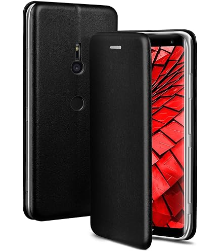32nd Klassische Serie 2.0 Lederhülle Für Sony Xperia 1 V – Mit RFID-Schutz, Magnetverschluss & Standfuß, Schwarz