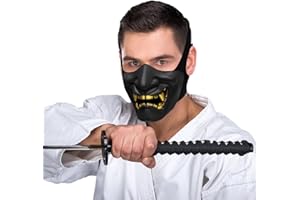 YZPACC Maschera tattica mezza facciale, softair protettiva per Halloween CS BB Gun Paintball caccia tiro costume partito