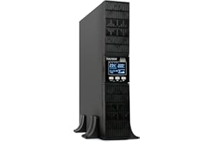 VulTech GS-1KVAS-RK Gruppo di continuità UPS online Serie SERVER RACK 1000VA 1000Watt, Display LCD orientabile, Onda sinusoidale, 8 Prese IEC C13 + EPO + USB, per sistemi rack server, switch, storage