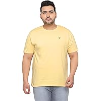 Urbano Plus Men's Solid Regular Fit Round Neck Cotton T-Shirt