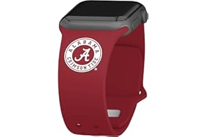 Affinity Bands Alabama Crimson TideSilicone Sport Band compatible with Apple Watch