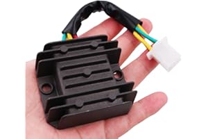 Shiwaki 4 Wire 12V 4 Pin Voltage Regulator Rectifier For GY6 FXD 50cc 150cc 125cc ATV Scooters Go Karts 4 wheelers moped dune buggy