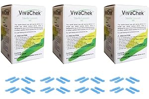 QUIWILL Blood Glucose Lancets x 150pcs 28G for Diabetics Test Single use Sterile Lancets Compatible with Most Lancing Devices (Packs of 3)