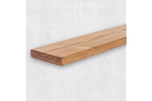 Chill House Estantería Flotante rústica 22 cm x 3.5 cm, Roble Natural, 160cm
