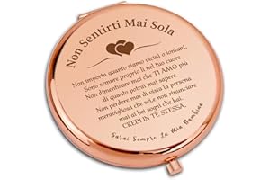VivaJoy Regalo Figlia -Regalo 18 anni ragazza,Regalo di mamma papà figlia, specchio tascabile elegante, Regalo figlia compleanno, Regali di laurea, perfetto per ogni occasione speciale.