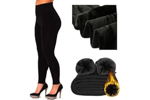 RASH ACCESSORIES Womens Ladies New Thermal Bottoms Winter Tights Warm Black Thick Fur Fleece Lined Cosy Legging Soft Elastic High Waist Gym Sports Workout Running Size