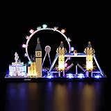 Kit Luce Led per Lego Architecture Londra (Solo Kit Luce,Non Includere Lego Modelli),Set di Luci per Lego 21034 Architecture 