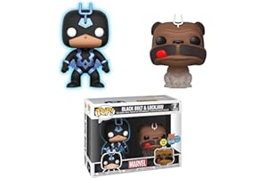FUNKO Marvel Black Bolt (GITD) und Lockjaw Figura de colección Standard