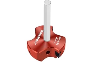 JYINCPED 1-1/2 Inch PVC Pipe Reamer,Socket Saver PVC Fitting Saver with 3 Carbide Insert,1.5" Plastic Pipe Fitting Reamer Plumbing Tool for Sch.40 CPVC ABS Socket Hub,Fit Standard 1/2" Drill