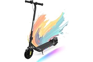 EVERCROSS E6 Patinete Eléctrico para Niños de 6 a 12 Años, Tres Modos de Velocidad, Batería de Alta Capacidad 21,6V/5,2AH, Motor 150W, Velocidad Segura 8KM/H-16KM/H, Autonomía 20KM, Ligero y Portátil