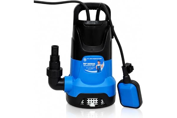 CRI Single Phase MP- Series, 1Hp/750W Submersible Sewage Pump with Float Switch (12000 L/H, Head 8m) I Water Drainage pump Water pump 1hp 15 months warranty