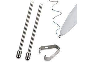 REEYEAR Lot de 2 embouts de rechange en alliage de titane non usés pour stylo remarquable 2 Maker, stylo à bille lisse pour prendre des notes fines