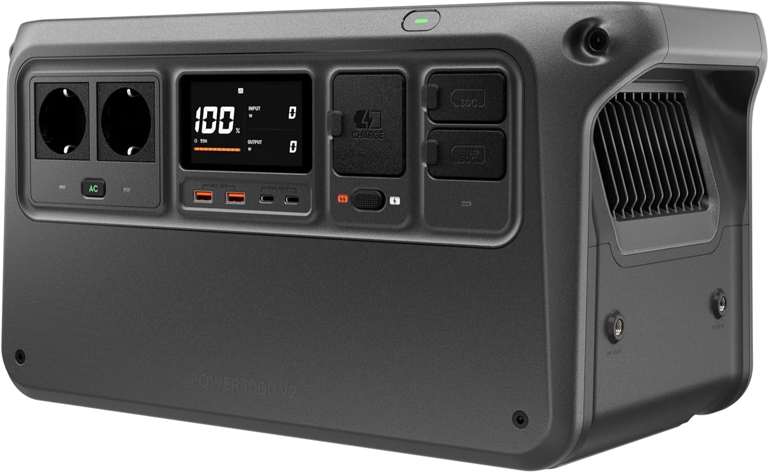 DJI Power 1000 V2 estación de energía portátil, Batería LFP de 1024 WH, Salida de 2600 W, Recarga del 0% al 80% en 37 Minutos, Generador eléctrico para el hogar, Autocaravanas, Sin conexión a la Red