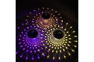 Fanomini Solar Floating Pond Light, Solar Pool Hanging Ball Light LED Ball Light with 7 Color Changing Waterproof Automatic Solar Powered Water Floating Ball Lamp for Garden Pool(11cm,Colorful)