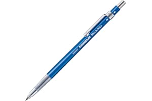 STAEDTLER Lápiz de embrague Mars con clip metálico, mina HB, afilador de mina integrado e indicador de dureza, color de la caña azul