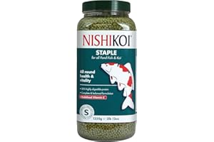 Nishikoi Staple Complete Food for Koi and Pond Fish - Small Pellets - 1250g