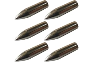 e5e10 Metal Glue on Arrowheads 100 grain Replacement Archery Targeting Practice Broadheads Tips Bullet Field Points for Bamboo Wooden Arrows Silver