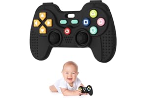 Hooku Silicone Teethers for Babies 0-6 Months, Teething Toys for Babies 6-12 Months, Baby Remote Control Toy, Infant Toys 0-3 Months, Sensory Chew Toys, Toddler Newborn Baby Girl Boy Gifts