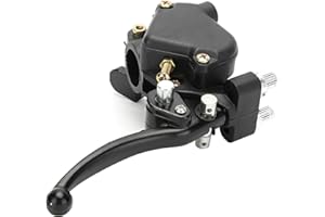 YCTZE Ytze Leva del freno 22mm 0.9in Doppia leva del freno Pollice dell'acceleratore Regolatore di velocità Misura per 49cc Mini Kid Quad ATV Bike per Leva del freno Leva del freno Leva della frizione Leva