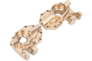 DRFEIFY Zwrotnica RC, 2 sztuki mosiężnych zwrotnic z przodu ze śrubą Akcesoria RC kompatybilne z Traxxas RC Car