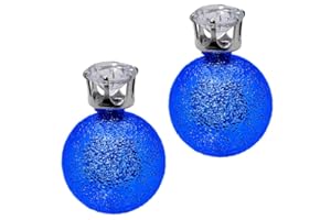 tumundo Double Perle Boucles d'oreilles Fausse Perles Bijoux Femme Balle Grand Mat Glose Couronne Glitter Strass Fille