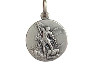 I G J MEDAILLE SAINT-MICHEL ARCHANGE EN ARGENT MASSIF 925