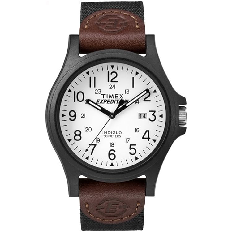 Timex Herren Expedition Analoganzeige Analog Quarz Schwarze Uhr