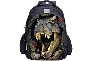 MATMO Mochila de dinosaurio, mochila de dinosaurio para niños, mochila escolar para niños