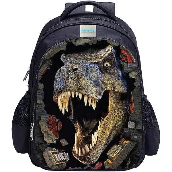 Mochila Infantil De Dinosaurio - Tamaño único, Nylon Premium, Ideal Para Colegio Y Viajes