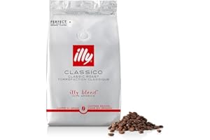 ‎ILLY illy, Kaffeebohnen Zum Mahlen CLASSICO, 100 % Arabica mit Noten von Orangenblüten und Jasmin, Sanfter Geschmack und Süßer Nachgeschmack, 1 Dose mit 500g