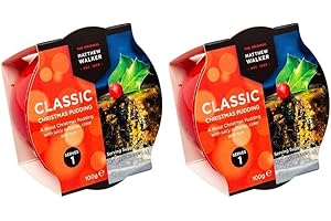 CG COMFORTABLE GOODS Moist Classic Christmas Pudding with Juicy Sultanas Suitable for Vegan 2 X 100g - Matthew Walker